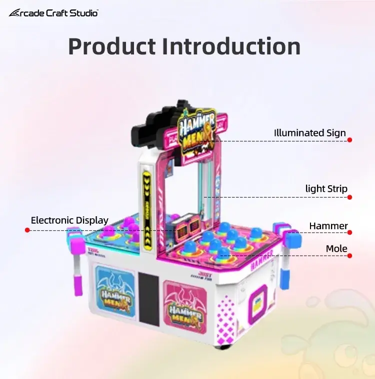 Hammer Men Mole Hitting Arcade Game Machine