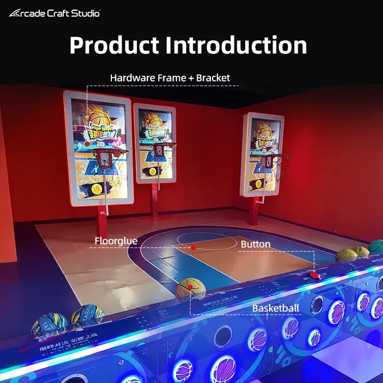 Multiplayer Indoor Basketball Game Simulation