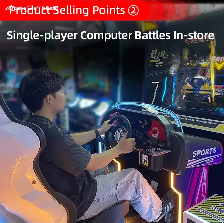 ACE Racing Car Racing Simulator Arcade Machine