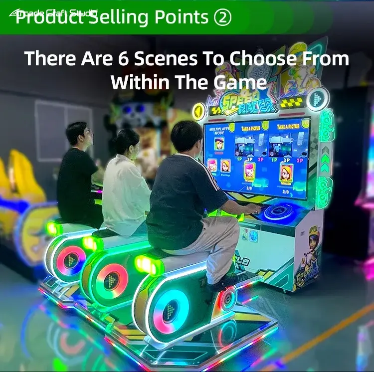 Speed ​​Boy Kids 3 Player Bicycle Arcade Machine
