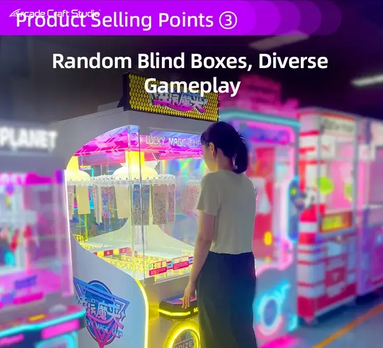 Lucky Magic Clip Prize Machine Ticket Arcade Games