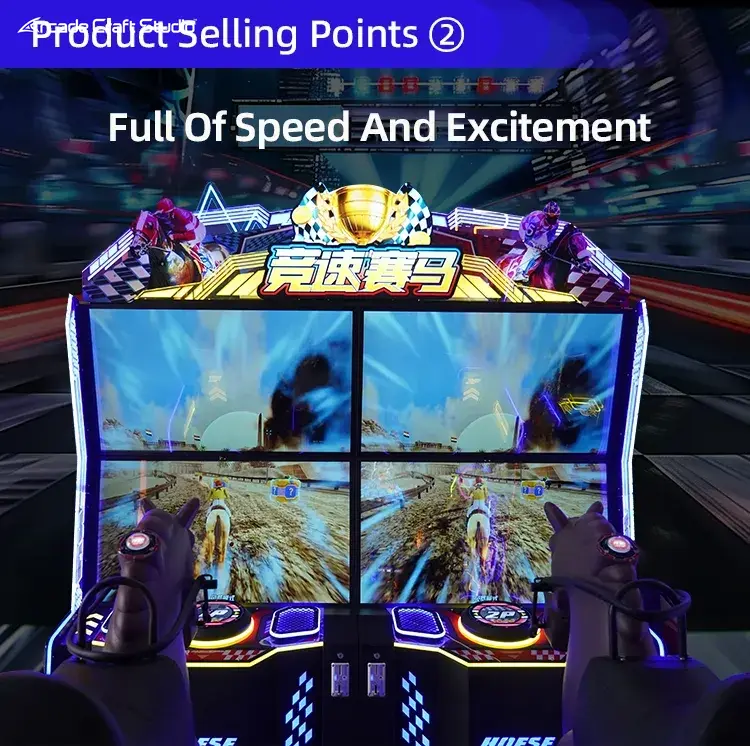 2 Players Horse Racing Arcade Game Machine