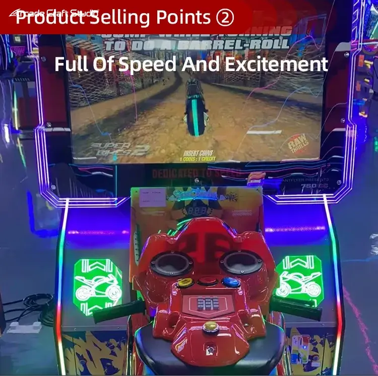 Moto Racer Coin Operated Motorcycle Arcade Game