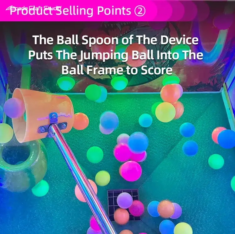 Happy Scooping Catching Ball Ticket Game Machine