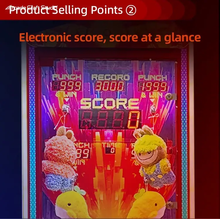 Coin Operated Prize Ticket Punching Arcade Game