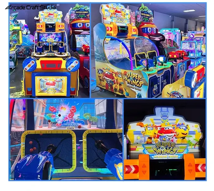 Jet Team Mission Ball Shooting Arcade Machine