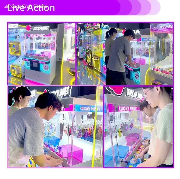 Lucky Planet Coin Operated Prize Ticket Machine