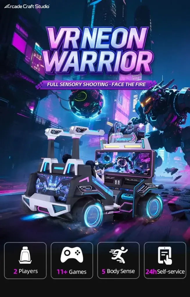 VR Neon Warrior Commercial  2 Players Gun Arcade Game