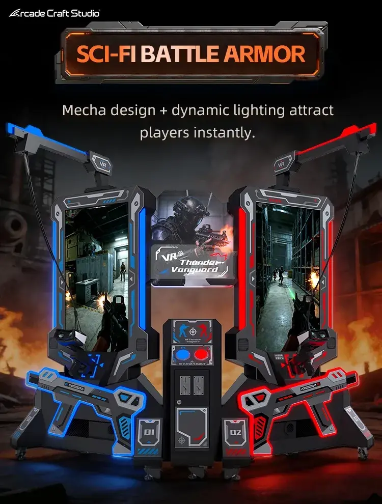 VR Thunder Vanguard 2 Players Arcade Shooter