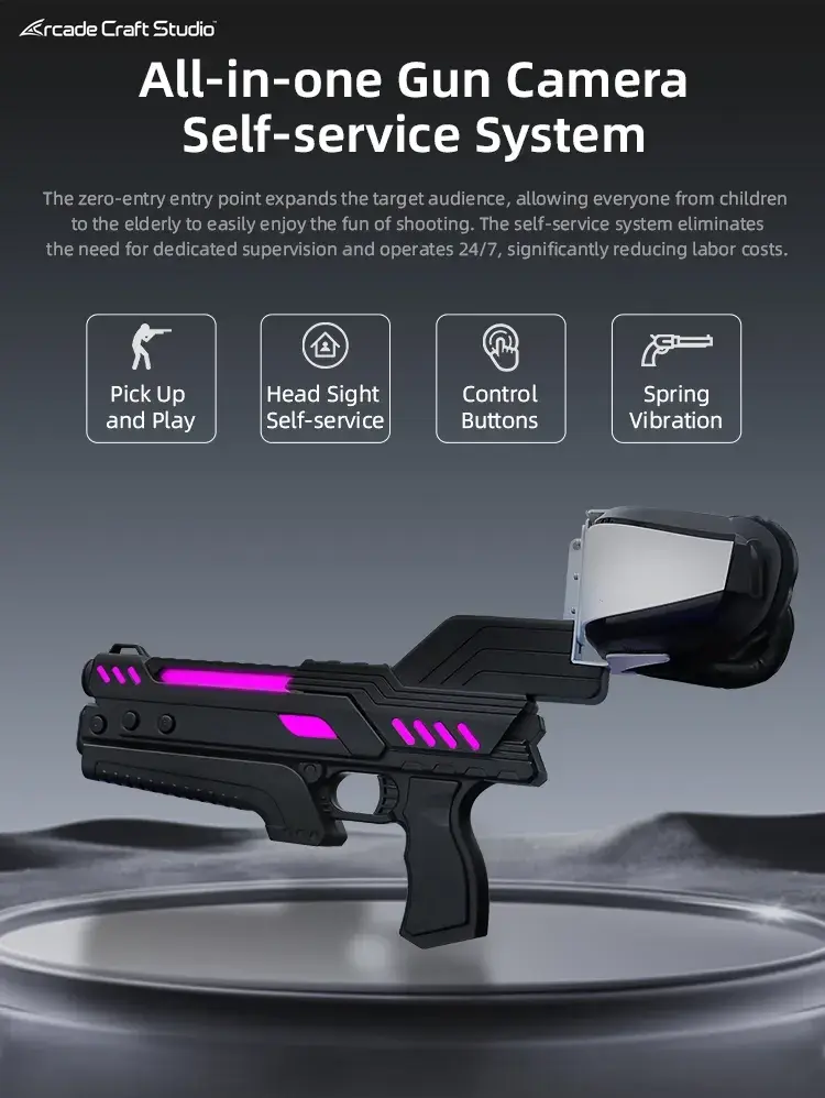 VR Neon Warrior Commercial  2 Players Gun Arcade Game