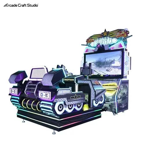 Crazy Tank 2 Players Tank Arcade Shooting Arcade Game Machine