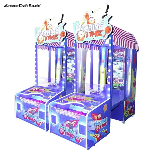 Pitching Time Ball Toss Arcade Game Redemption Game Machine