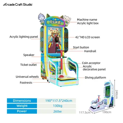 Happy Jumping 2 Kids Jumping Arcade Coin Operated Video Games