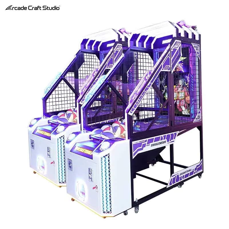 Surprise Coin Operated Basketball Machine With LCD Screen