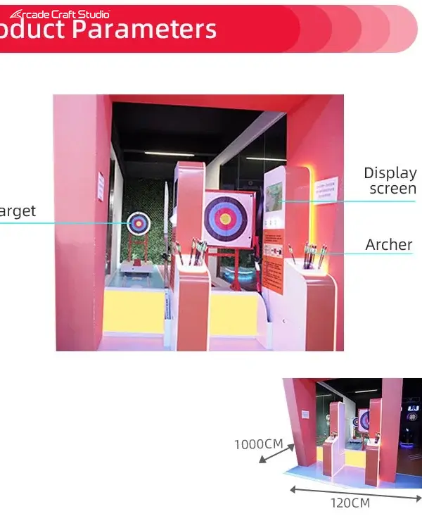 Movable Target Indoor Archery Simulator