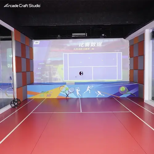 Interactive Projection Indoor Tennis Simulator