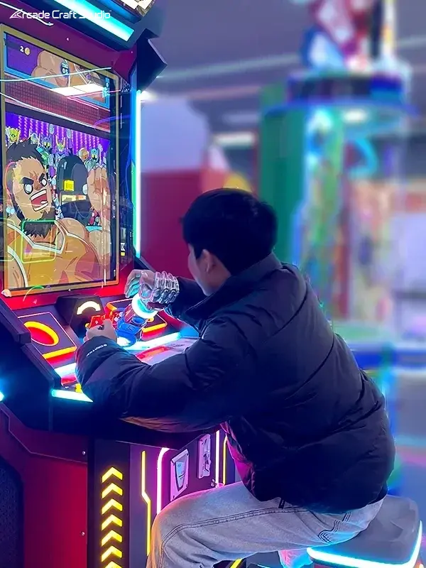 Force King Arm Wrestling Arcade Strength Tester Machine
