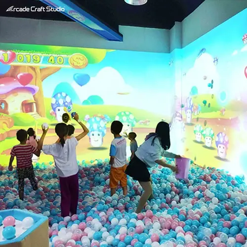 Happy Croquet Wall Projection Ball Throwing Game