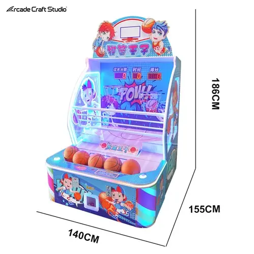 2 Players Kids Arcade Basketball Machine