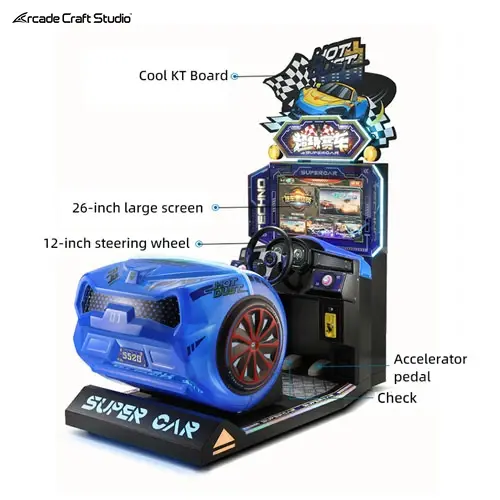 Super Car Racing Arcade Machine