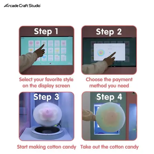 Cotton Candy Vending Machine For Sale