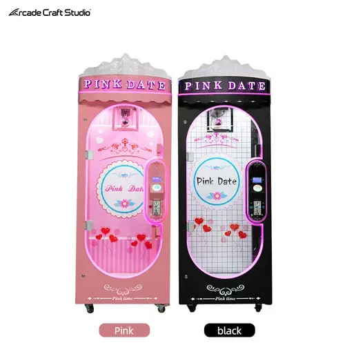 Pink Date Machine Scissors Cut Prize Machine