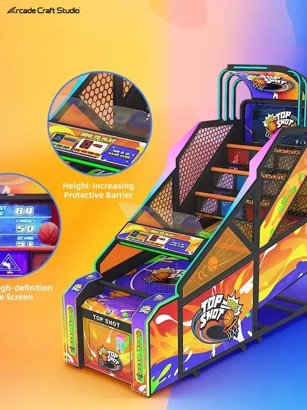 Top Shot Coin Operated Basketball Game Machine