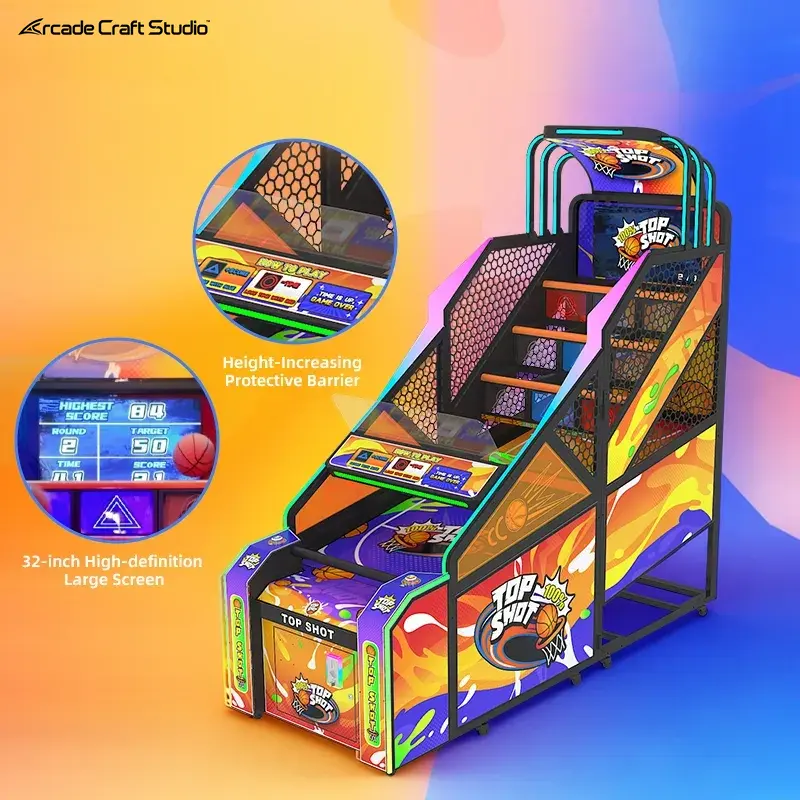 Top Shot Coin Operated Basketball Game Machine