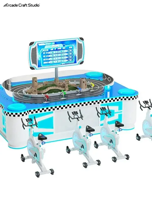 Sand Table Synchronous 4 Person Bicycle Arcade