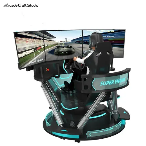 Super Engine 6dof Racing Simulator With 3 Screen