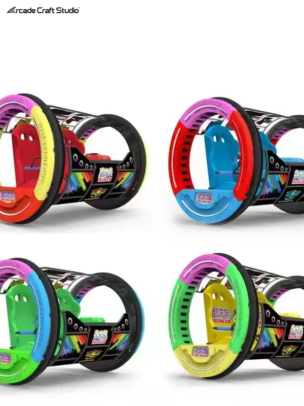 Amusement Park Ride 360 Degree Rolling LeBar Car