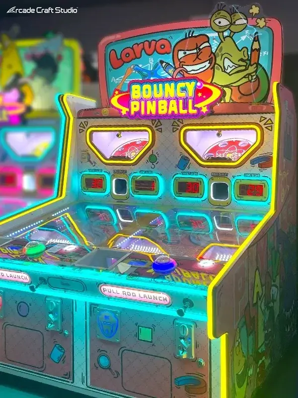 Cartoon Bug Bouncy Pinball Ticket Game Machine