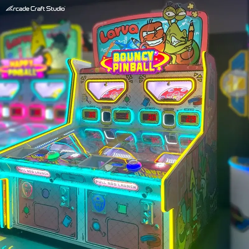 Cartoon Bug Bouncy Pinball Ticket Game Machine