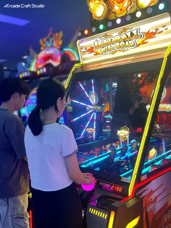 Madball Fury Road Ball Rolling Arcade Redemption Game