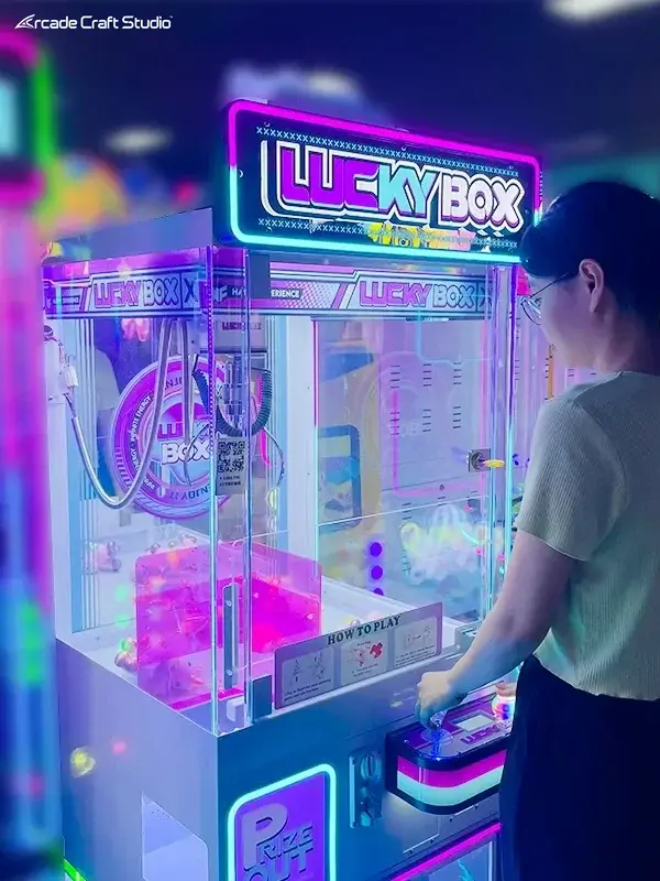 Lucky Box Gachapon Claw Crane Machine Prize Redemption Game