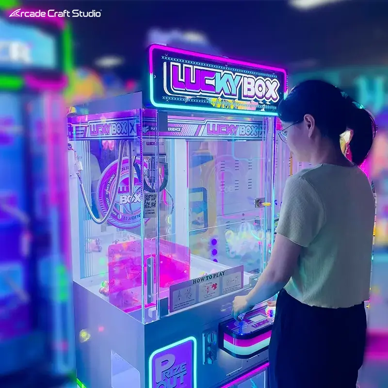 Lucky Box Gachapon Claw Crane Machine Prize Ticket Game