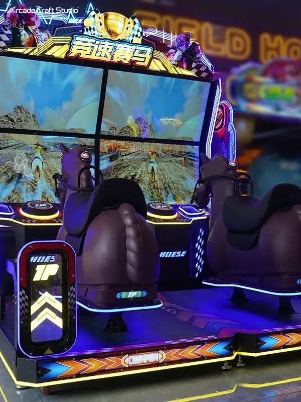 2 Players Horse Racing Arcade Game Machine