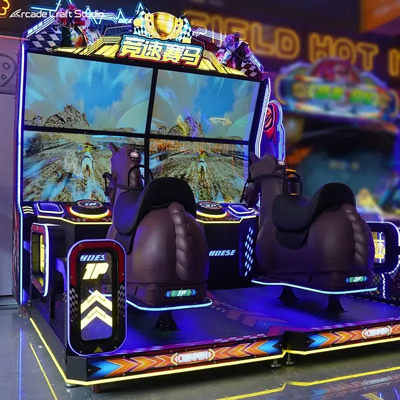 2 Players Horse Racing Arcade Game Machine