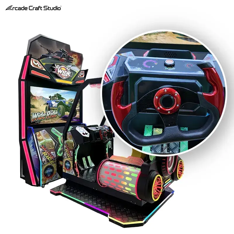 Wide Ride Arcade Car Racing Machine