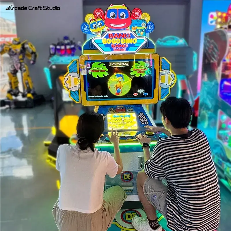 Dino Quick Press Video Arcade Ticket Game