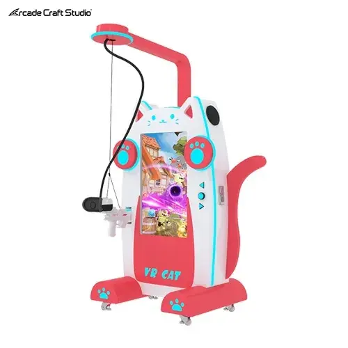 VR Cat Kids Shooting Arcade Machine
