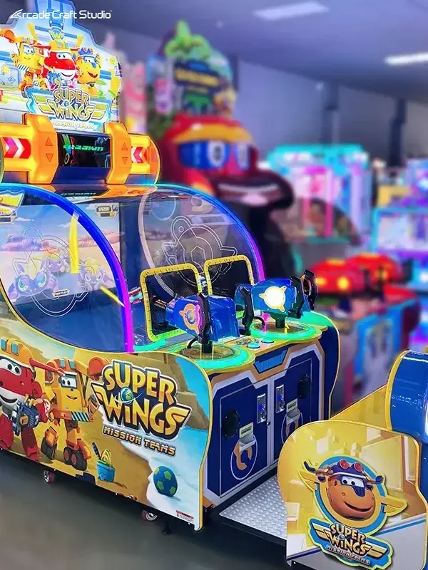 Jet Team Mission Ball Shooting Arcade Machine