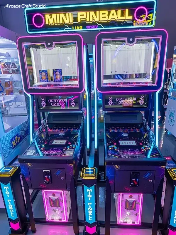 Mini Pinball 2 Players Coin Operated Pinball Machine